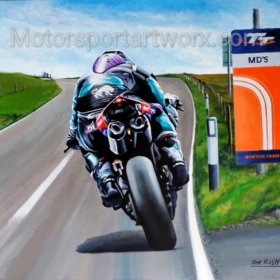 MD at MD'S Michael Dunlop Limited Edition Print by Jeff Rush from the Formula 1 Memorabilia store collection.