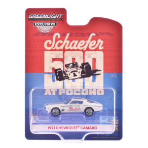 1971 Chevrolet Camaro "1971 Schaefer 500 at Pocono Raybestos Official Pace Car" White with White Interior "Hobby Exclusive" Series 1/64 Diecast Model Car by Greenlight by Diecast Mania