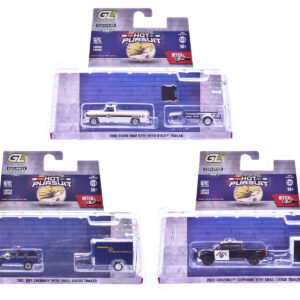 "Hot Pursuit Hitch & Tow" Series 1 Set of 3 pieces 1/64 Diecast Model Cars by Greenlight by Diecast Mania