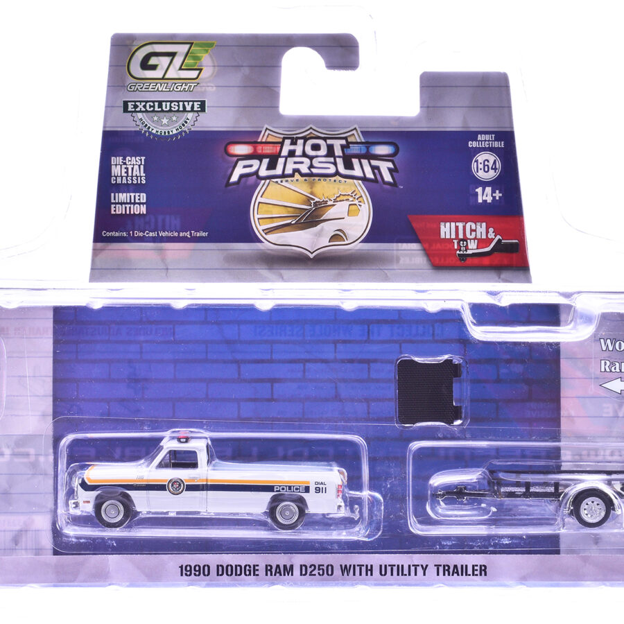 "Hot Pursuit Hitch & Tow" Series 1 Set of 3 pieces 1/64 Diecast Model Cars by Greenlight Automotive
