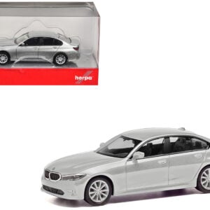 BMW 3 Series Silver Metallic 1/87 (HO) Plastic Model Car by Promotex from the Sports Car Racing Collectibles store collection.