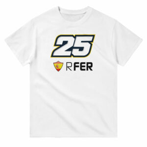 Raul Fernandez 2025 MotoGP Race Calendar T-Shirt from the Sports Car Racing Gifts store collection.
