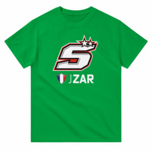 Johann Zarco 2025 MotoGP Race Calendar T-Shirt from the Sports Car Racing Gifts store collection.