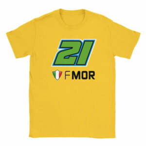 Franco Morbidelli 2025 MotoGP Race Calendar T-Shirt from the Sports Car Racing Gifts store collection.