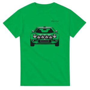 Lancia Stratos Rally Front View Super Cool T-Shirt from the WRC & Rally store collection.