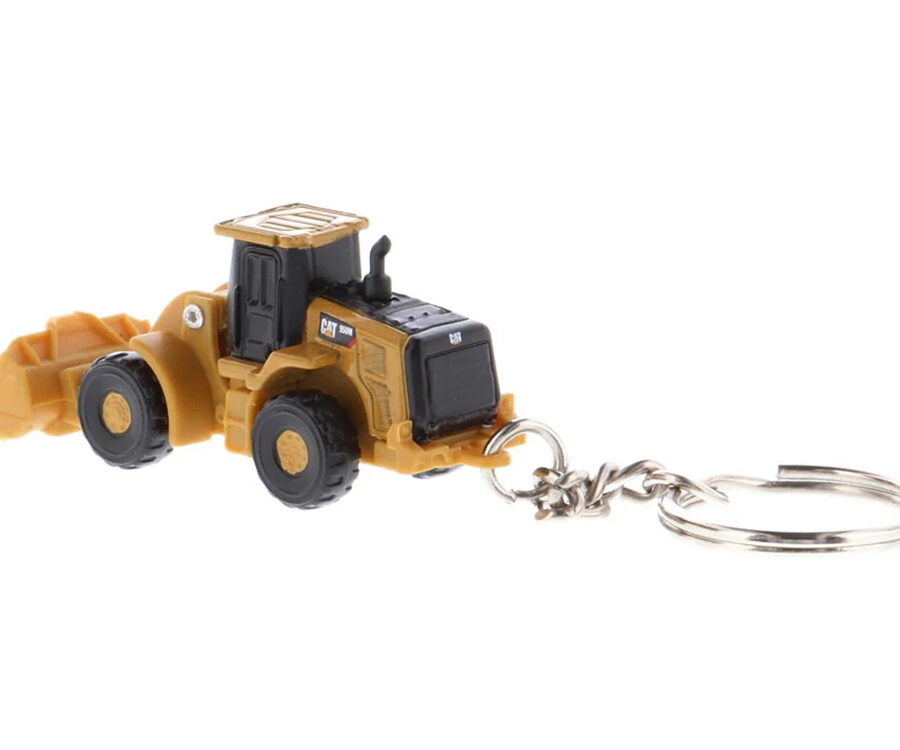 CAT Caterpillar 950M Wheel Loader Keychain Yellow Diecast Model by Diecast Masters Automotive