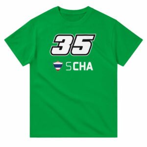 Somkiat Chantra 2025 MotoGP Race Calendar T-Shirt from the Sports Car Racing Gifts store collection.