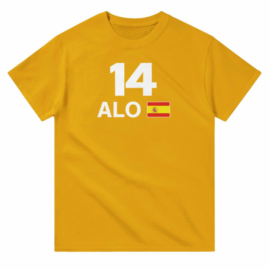 Fernando Alonso 2025 Race Calendar Formula 1 F1 T-Shirt Aston Martin F1 Team