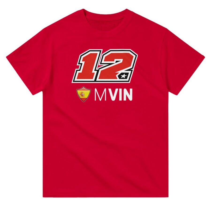 Maverick Vinales 2025 MotoGP Race Calendar T-Shirt from the MotoGP Riders store collection.