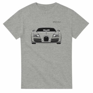Bugatti Veyron Front View Super Cool T-Shirt Bugatti by Billeresque