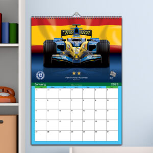 Formula 1 All Time Best Drivers 2026 12 Month Calendar from the Azerbaijan GP - Baku Track Art store collection.