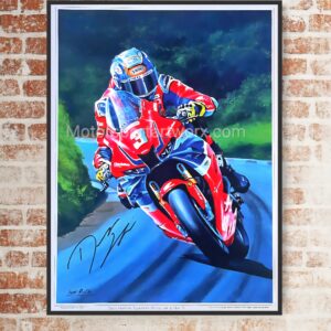 Autographed Dean Harrison Superstock Victory Limited Edition Print from the MotoGP Art store collection.