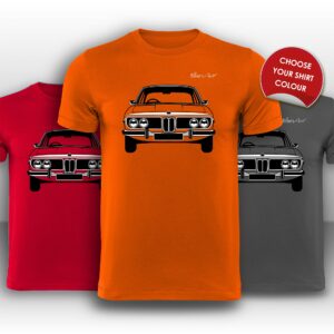 BMW 3.0 CSL Front View Super Cool T-Shirt from the BMW store collection.
