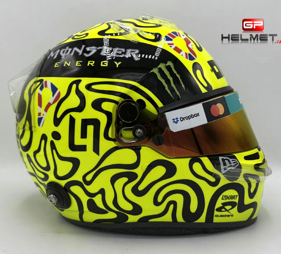 Lando Norris 2025 Silverstone GP F1 Helmet Mc Laren F1 British GP - Silverstone Track Art