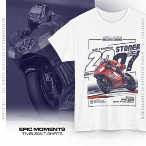 Casey Stoner | 2007 | World Champion | T-Shirt by Evan DeCiren Store