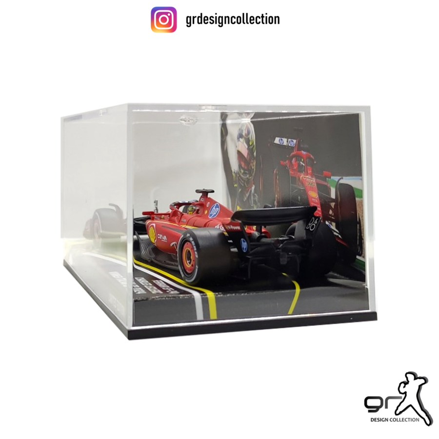 Charles Leclerc - Ferrari SF-24 - Winner Italian GP 2024 / 1:43 Bahrain GP - Sakhir Track Art