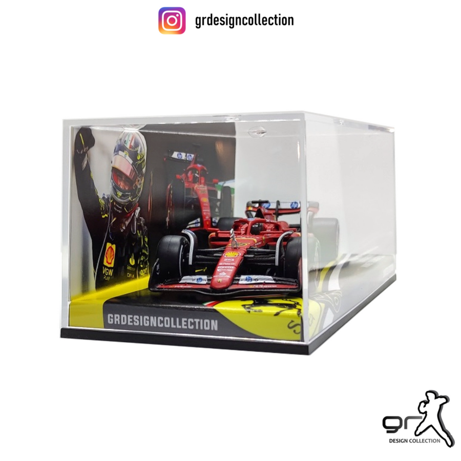 Charles Leclerc - Ferrari SF-24 - Winner Italian GP 2024 / 1:43 Bahrain GP - Sakhir Track Art