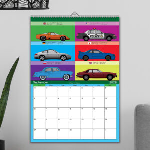 Car Enthusiasts' 12 Month 2026 Iconic World Cars Calendar from the Lamborghini store collection.