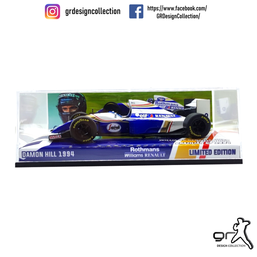 Damon Hill - Williams FW16 - F1 Brazilian GP 1994 / Altaya - IXO / 1:43 Belgium GP - Spa-Francorchamps Track Art