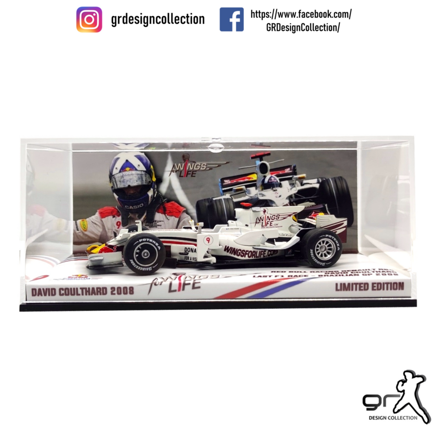 David Coulthard - Red Bull RB4 - F1 Brazilian GP 2008 / Altaya - IXO / 1:43 Belgium GP - Spa-Francorchamps Track Art
