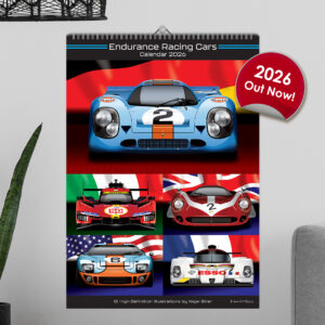 WEC Endurance Racing Car 2026 12 month Calendar Classics - Le Mans from the Azerbaijan GP - Baku Track Art store collection.