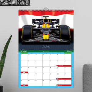 Formula 1 2026 Calendar - Racing Teams 12 Month Calendar from the Azerbaijan GP - Baku Track Art store collection.
