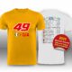 Fabio di Giannantonio 2025 MotoGP Race Calendar T-Shirt Fabio di Giannantonio 2025 MotoGP Race Calendar T-Shirt