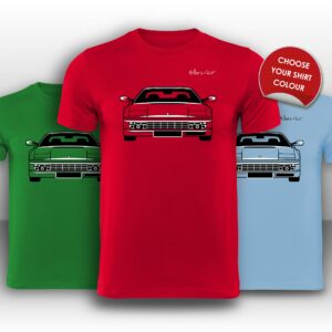 Ferrari Testarossa Front View Super Cool T-Shirt Ferrari Automotive by Billeresque