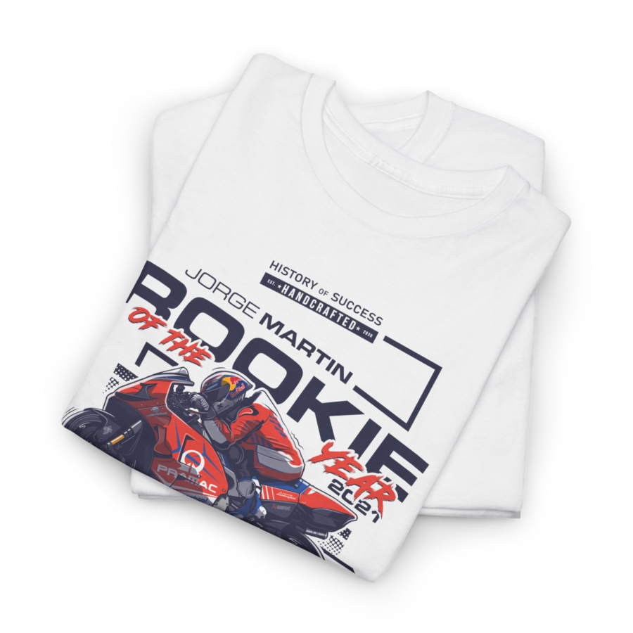 Jorge Martin 2021 MotoGP Legend Racing Tee | Rookie of the Year T-Shirt | Pramac Racing MotoGP Graphic Tee Ducati MotoGP Team
