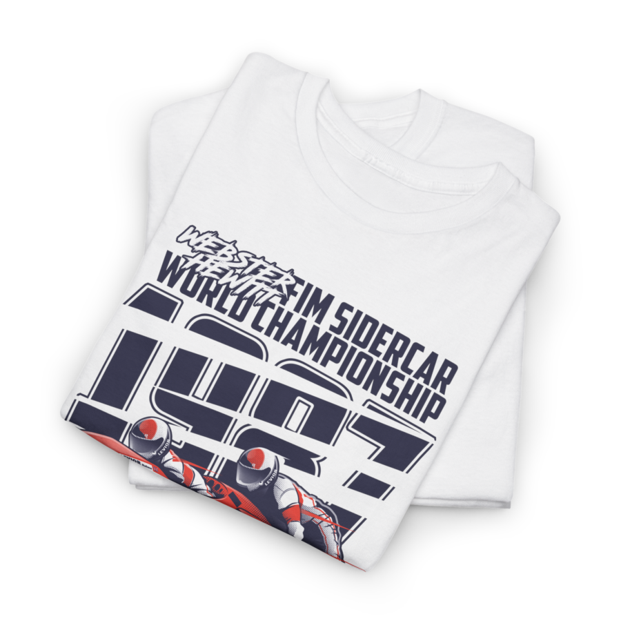 Webster & Hewitt 1987 Sidecar Legend T-Shirt | FIM Sidecar World Championship Vintage Racing Shirt | Motorsport Retro Tee MotoGP Memorabilia