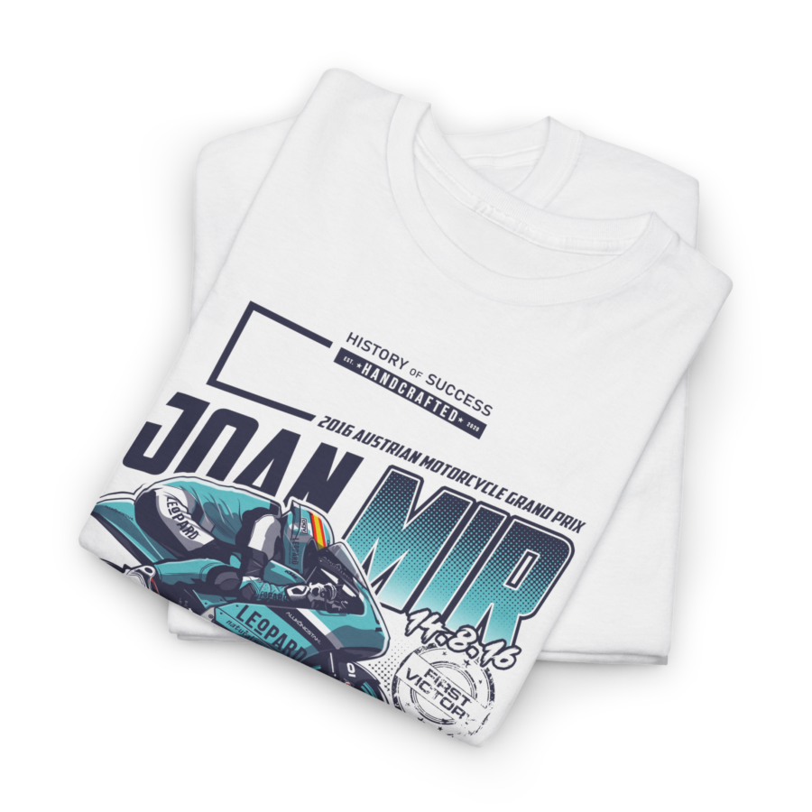 Joan Mir 2016 First Victory T-Shirt | Moto3 Leopard Racing Shirt | Austrian GP Motorcycle Racing Tee Austrian GP - Red Bull Ring Track Art