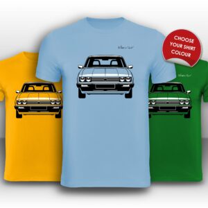 Ford Capri MK3 Front View Super Cool T-Shirt from the Ford store collection.
