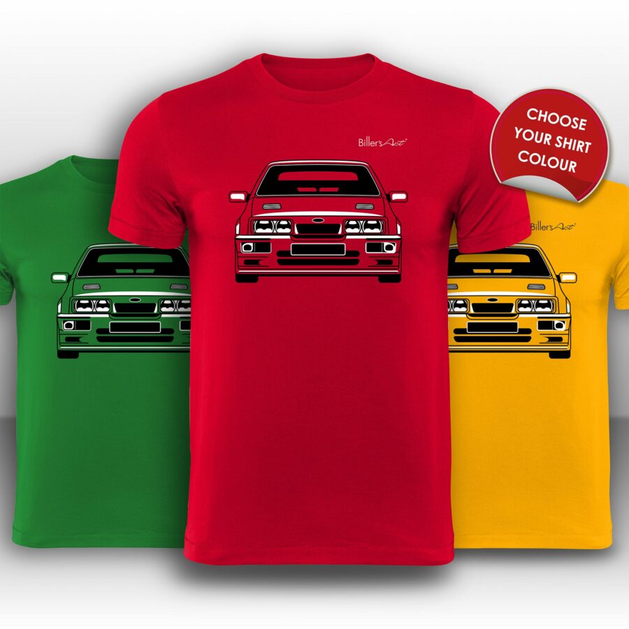 Ford Sierra Cosworth Front View Super Cool T-Shirt from the Ford store collection.