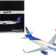 Airbus A320 Commercial Aircraft "Spirit Airlines" (N633NK) White with Blue Tail "Gemini 200" Series 1/200 Diecast Model Airplane by GeminiJets Airbus A320 Commercial Aircraft "Spirit Airlines" (N633NK) White with Blue Tail "Gemini 200" Series 1/200 Diecast Model Airplane by GeminiJets
