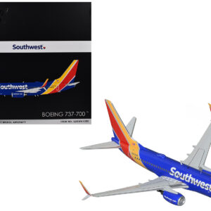 Boeing 737-700 Commercial Aircraft "Southwest Airlines" (N943WN) Blue with Striped Tail "Gemini 200" Series 1/200 Diecast Model Airplane by GeminiJets  by Diecast Mania