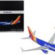 Boeing 737-700 Commercial Aircraft "Southwest Airlines" (N943WN) Blue with Striped Tail "Gemini 200" Series 1/200 Diecast Model Airplane by GeminiJets Boeing 737-700 Commercial Aircraft "Southwest Airlines" (N943WN) Blue with Striped Tail "Gemini 200" Series 1/200 Diecast Model Airplane by GeminiJets