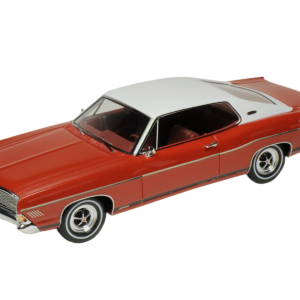 1968 Ford Galaxie 500 XL Candy Apple Red with White Top and Red Interior Limited Edition to 200 pieces Worldwide 1/43 Model Car by Goldvarg Collection Automotive by Diecast Mania