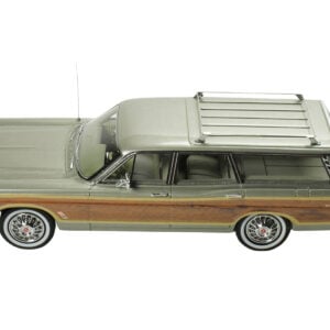 1967 Ford Country Squire Wagon Lime Gold Metallic with Woodgrain Sides and Green Interior Limited Edition to 200 pieces Worldwide 1/43 Model Car by Goldvarg Collection from the Ford store collection.