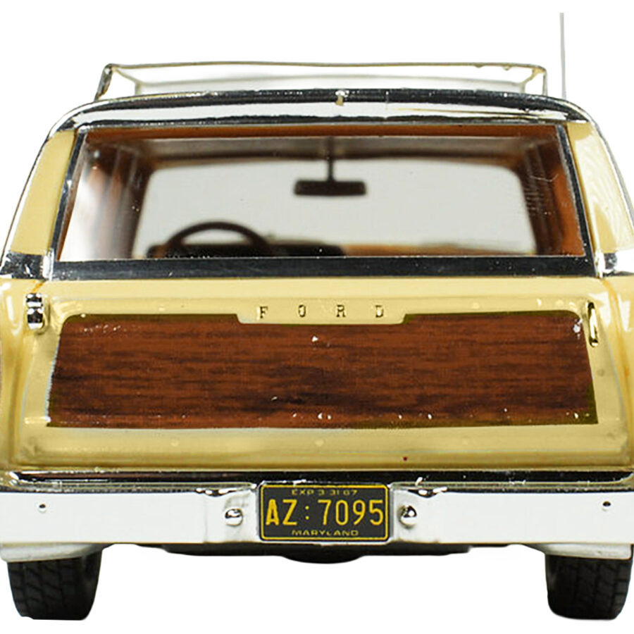 1967 Ford Country Squire Wagon Springtime Yellow with Woodgrain Sides Limited Edition to 200 pieces Worldwide 1/43 Model Car by Goldvarg Collection Automotive