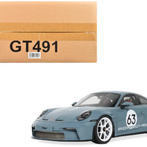 2024 Porsche 911 S/T #63 Shore Blue Metallic 1/18 Model Car by GT Spirit by Diecast Mania