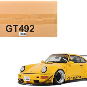 2024 Porsche 911 (964) RWB "Qeema" Yellow 1/18 Model Car by GT Spirit by Diecast Mania
