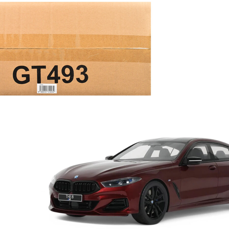 2023 BMW M850I xDrive M Performance Aventurine Red with Carbon Top 1/18 Model Car by GT Spirit from the BMW store collection.