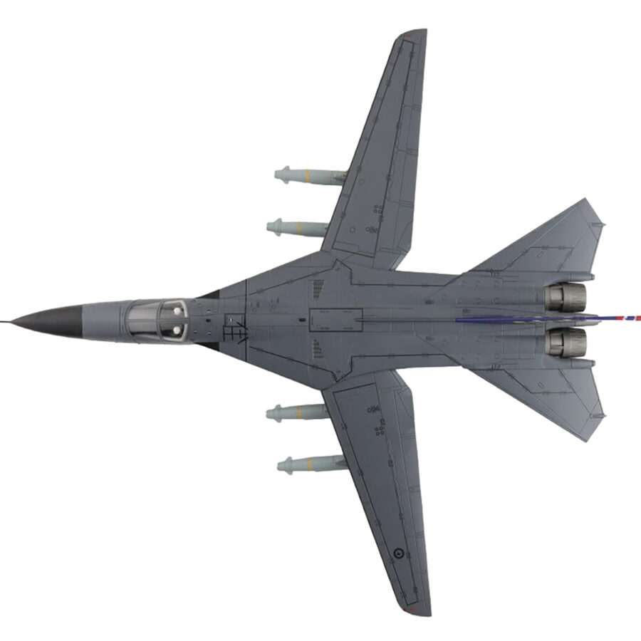 General Dynamics F-111C Pig Aircraft "A8-131 F-111 Operations 30th Anniversary" (2003) Royal Australian Air Force "Air Power Series" 1/72 Diecast Model by Hobby Master Australian GP - Albert Park Track Art