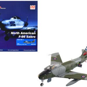 Canadair Sabre Mk.6 Fighter Aircraft "23622 430 Squadron" (1950s) Royal Canadian Air Force "Air Power Series" 1/72 Diecast Model by Hobby Master from the Automotive store collection.