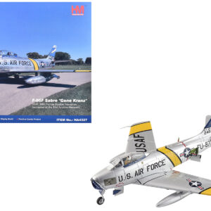 North American F-86F Sabre Fighter Aircraft "24872 Gene Kranz My Darling Marta, 69th Fighter Bomber Squadron, EAA Aviation Museum" United States Air Force "Air Power Series" 1/72 Diecast Model by Hobby Master from the Automotive store collection.