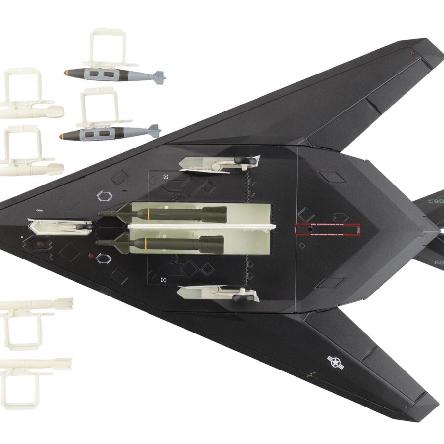 Lockheed F-117A Nighthawk Stealth Aircraft "84-0809" (2022) United States Air Force "Air Power Series" 1/72 Diecast Model by Hobby Master Sports Car Racing Model Cars