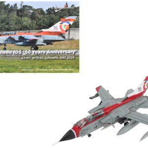 Panavia Tornado IDS Aircraft "43+97 WTD-61 50 Years Royal International Air Tattoo" (2024) German Luftwaffe "Air Power Series" 1/72 Diecast Model by Hobby Master Automotive by Diecast Mania