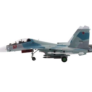 Sukhoi Su-30SM Flanker C Fighter Aircraft "Red 57 RF-61768" (2018) Russian Air Force "Air Power Series" 1/72 Diecast Model by Hobby Master Automotive by Diecast Mania