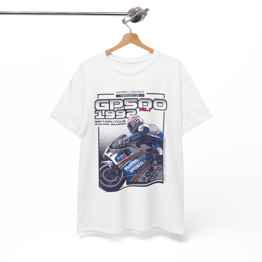 Michael Doohan T-Shirt | GP500 1992 Vol.1 | MotoGP Vintage Racing Tee Retro Motorbike Legend Michael Schumacher