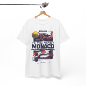 Ayrton Senna T-Shirt | 1991 Monaco Grand Prix | The King of Monaco Racing Shirt | F1 Legend Gift F1 Gifts by Evan DeCiren Store